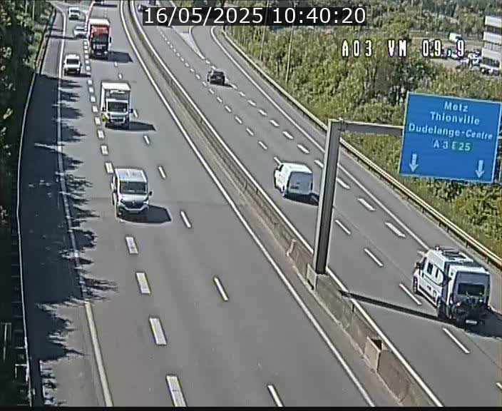 Webcam Autoroute à la Croix de Bettembourg - A3 - BK 9.9 - direction France