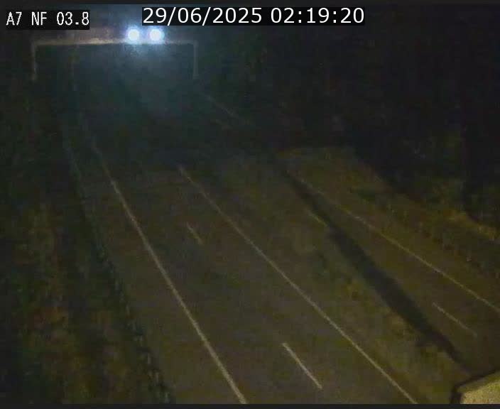 Webcam autoroute A7 au Luxembourg à la sortie du Tunnel Stafelter vers le Nord