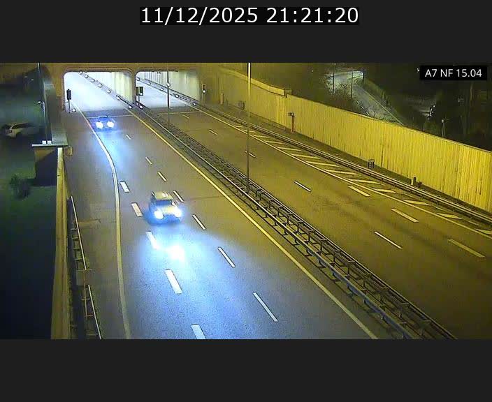 Caméra trafic Luxembourg - A7, Tunnel Mersch, entrée sud, direction Ettelbruck