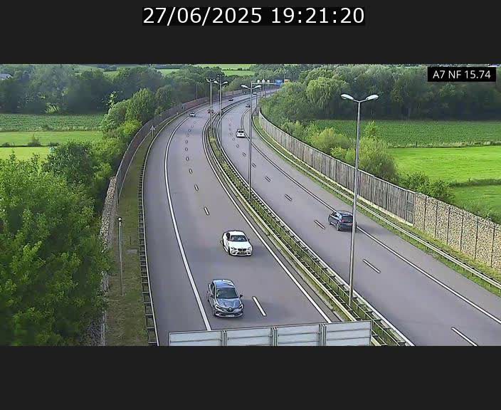 Caméra trafic Luxembourg - A7, Tunnel Mersch, entrée nord, direction Lorentzweiler