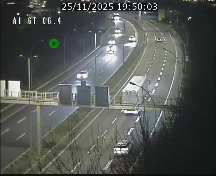 Traffic live webcam Luxembourg Hamm - A1 direction Sandweiler - BK 6.4
