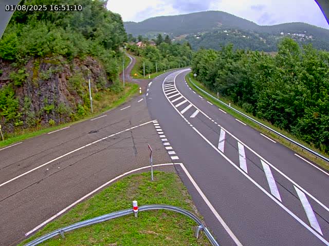 Caméra autoroute France - N66, col du Bussang direction Remiremont