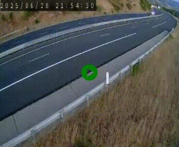 Caméra autoroutière France - A75, Engayresque, entre Millau et Séverac-le-Chateau, en direction de Montpellier