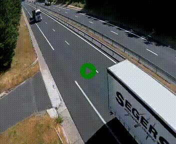 Caméra autoroute A75 à hauteur du col des Issartets en direction de Montpellier