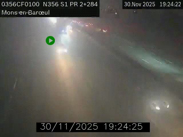Webcam à l'entrée de Lille en direction du périphérique, à proximité de Mons-en-Baroeul sur la N356