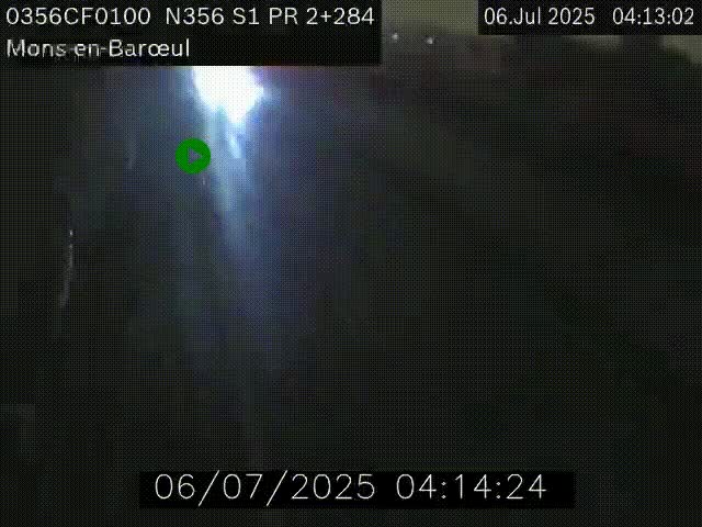 Webcam à l'entrée de Lille en direction du périphérique, à proximité de Mons-en-Baroeul sur la N356
