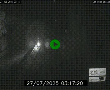 Webcam sur la N165 après le Pont de l'Iroise, à l'entrée de Brest