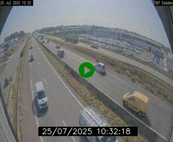 Webcam sur la N165 à hauteur de Caudan, dans le Morbihan.