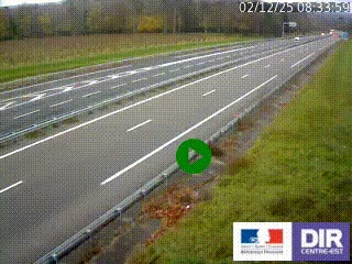 Webcam autoroute sur l'A77 à hauteur de Pouilly-sur-Loire en direction de Nevers