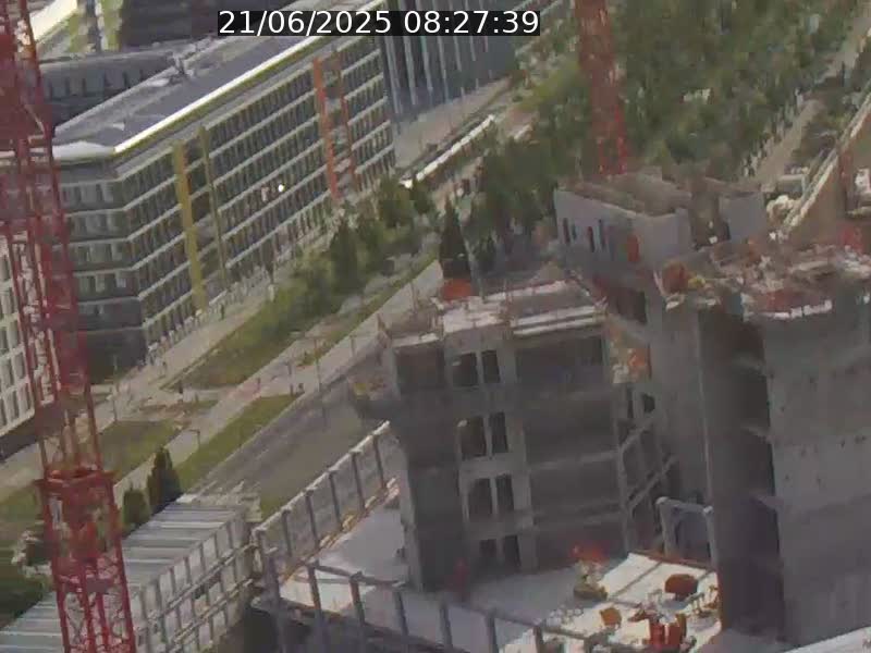 Webcam sur l'avenue John Fitzgerald Kennedy (N51) avec vue orientée vers le Findel