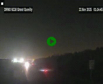 Webcam routière sur N338 à hauteur de Grand-Quevilly en périphérie de Rouen. Vue orientée vers Rouen