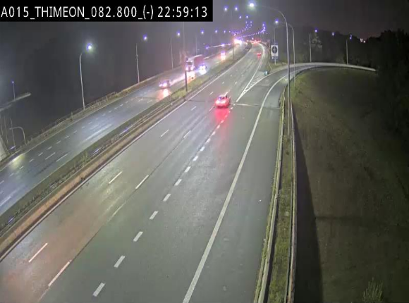 Caméra trafic Belgique - Thiméon - E42, jonction avec A54 (E420) direction La Louvière/Charleroi - BK 82.82