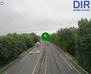 Webcam sur le périphérique de Caen (N814) à l'est de la ville, à Mondeville hauteur de la sortie 2, Presqu'île-Rives de l'Orne, au bout de l'autoroute A13