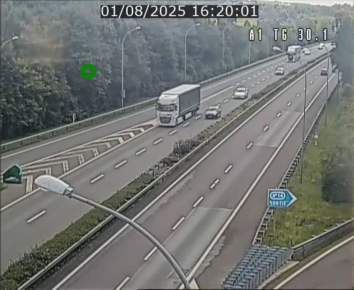 Traffic live webcam Luxembourg Grevenmacher - A1 direction Luxembourg - BK 30.1