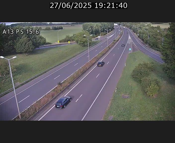 Traffic live webcam Luxembourg Kayl - A13 direction Dudelange - BK 15.6
