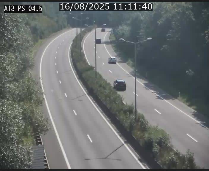 Traffic live webcam Luxembourg Differdange - A13 direction Esch-sur-Alzette - BK 4.5