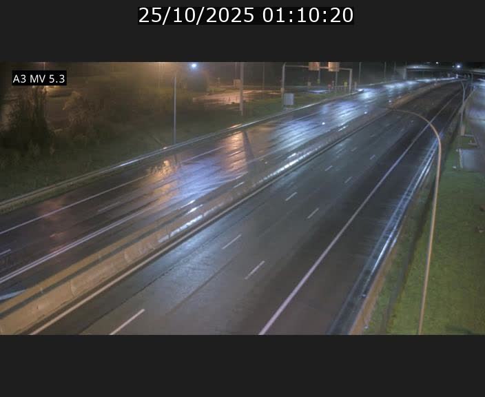 Webcam à l'Aire de Berchem au Luxembourg sur l'A3. Vue orientée vers la France