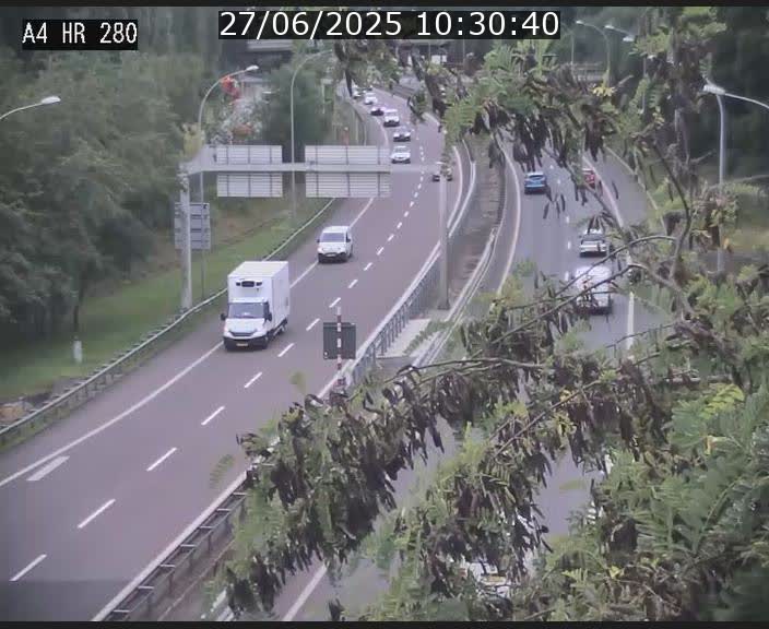 Webcam traffic A4 Luxembourg - BK 0.2 - P+R Bouillon (direction Luxembourg)