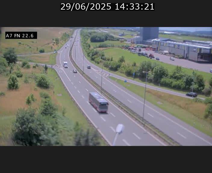Caméra trafic Luxembourg - A7, Colmar-berg direction Mersch