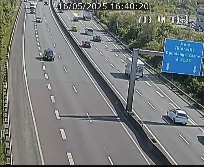 Webcam Autoroute à la Croix de Bettembourg - A3 - BK 9.9 - direction France