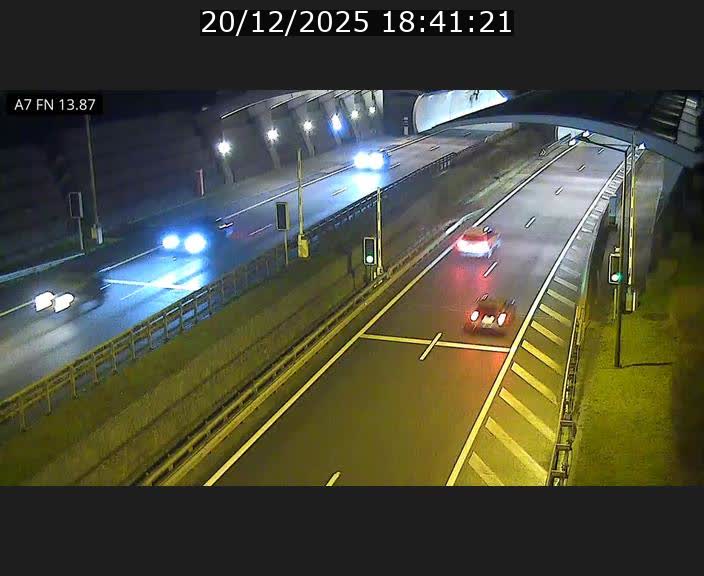 Caméra trafic Luxembourg - A7, Tunnel Gousselerbierg, entrée nord, direction Lorentzweiler