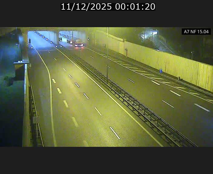 Caméra trafic Luxembourg - A7, Tunnel Mersch, entrée sud, direction Ettelbruck