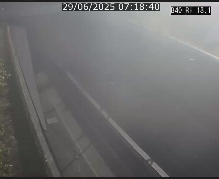 Webcam sur la route de contournement d'Esch-Belval avant le tunnel Central Gate au niveau de la porte de France et du radar fixe