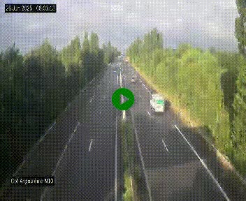 Webcam routière à la fin de la N10, en périphérique ouest d'Angouleme, proche de la jonction avec l'A10