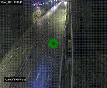 Webcam sur le périphérique de Bordeaux à l'est de la ville. Caméra située sur le Pont Mitterand sur la N230