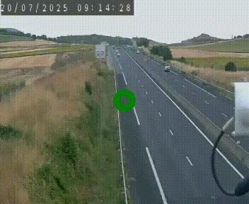 Caméra autoroute A75 à hauteur de Le Crest, en direction de Montpellier