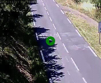 Caméra routière France - N102, au niveau du col de Montmirat à Saint-Etienne-du-Valdonnez à 1039 mètres d'altitude