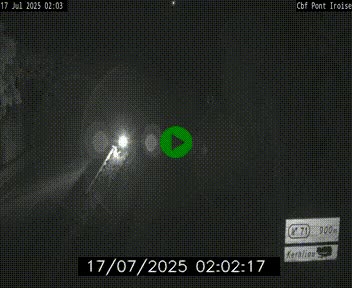 Webcam sur la N165 après le Pont de l'Iroise, à l'entrée de Brest
