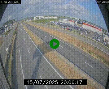 Webcam sur la N165 à hauteur de Caudan, dans le Morbihan.