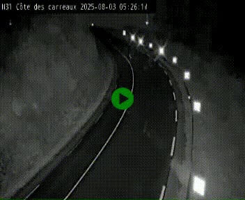 Webcam en haut de la Côte des Carreaux sur la N31 à Avesnes-en-Bray. Vue orientée vers Rouen