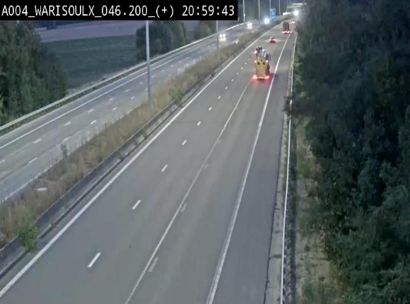 Webcam autoroute Belgique - Warissoulx - E411 - BK 46.2