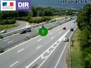 Caméra routière à hauteur de la sortie 15 Chambéry-centre au PK 4,103 en direction d'Albertville
