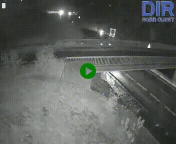 Webcam sur A84 à hauteur de Pont-Farcy, au niveau du pont autoroutier sur la Vire, au sud de Saint-Lô