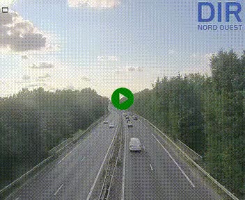 Webcam sur le périphérique de Caen (N814) à l'est de la ville, à Mondeville hauteur de la sortie 2, Presqu'île-Rives de l'Orne, au bout de l'autoroute A13
