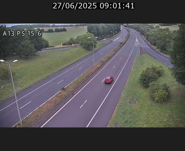 Traffic live webcam Luxembourg Kayl - A13 direction Dudelange - BK 15.6