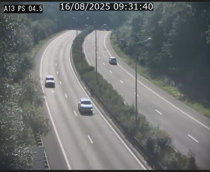 Traffic live webcam Luxembourg Differdange - A13 direction Esch-sur-Alzette - BK 4.5