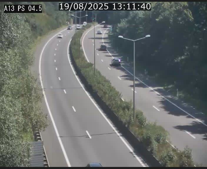 Traffic live webcam Luxembourg Differdange - A13 direction Esch-sur-Alzette - BK 4.5