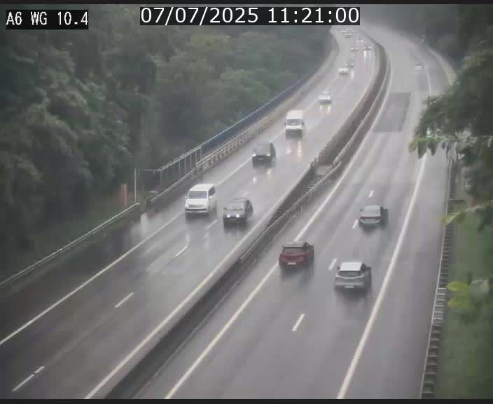 Traffic live webcam Luxembourg Mamer - A6 - BK 10.4 - direction Luxembourg/France/Allemagne