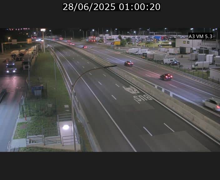 Traffic live webcam Luxembourg Aire de Berchem - A3 - BK 5 - direction France