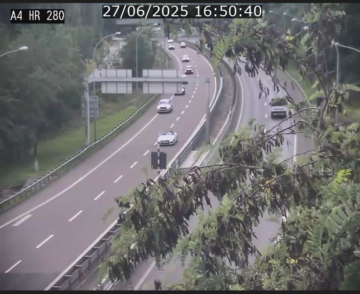 Webcam traffic A4 Luxembourg - BK 0.2 - P+R Bouillon (direction Luxembourg)