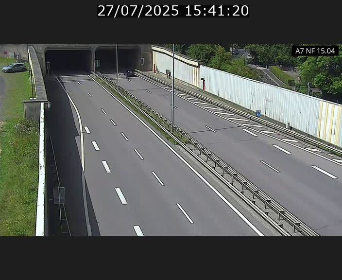 Caméra trafic Luxembourg - A7, Tunnel Mersch, entrée sud, direction Ettelbruck