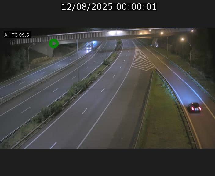 Traffic live webcam Luxembourg Jonction Grünewald - A1 direction Luxembourg-ville - BK 9.5