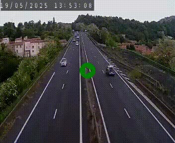 Caméra autoroute A75 à hauteur de Coudes, en direction de Clermont-Ferrand
