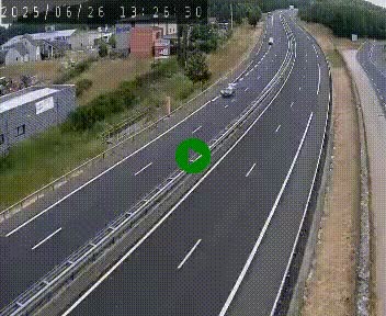 Caméra autoroute A75 à hauteur du col du rocher blanc en direction de Montpellier