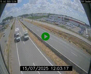 Webcam sur la N165 à hauteur de Caudan, dans le Morbihan.