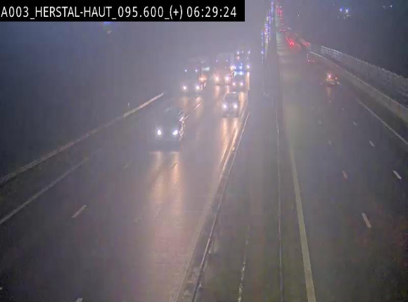Webcam autoroute Belgique - Herstal - E40 direction Aix-la-Chapelle - BK 97